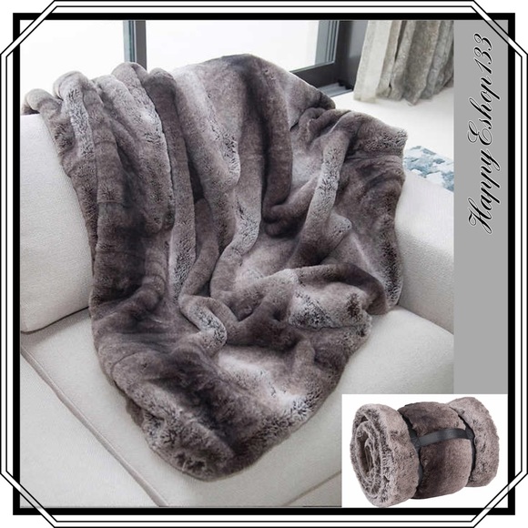 Mon Chateau Bedding Mon Chateau Luxurious Luxe Faux Fur Throw